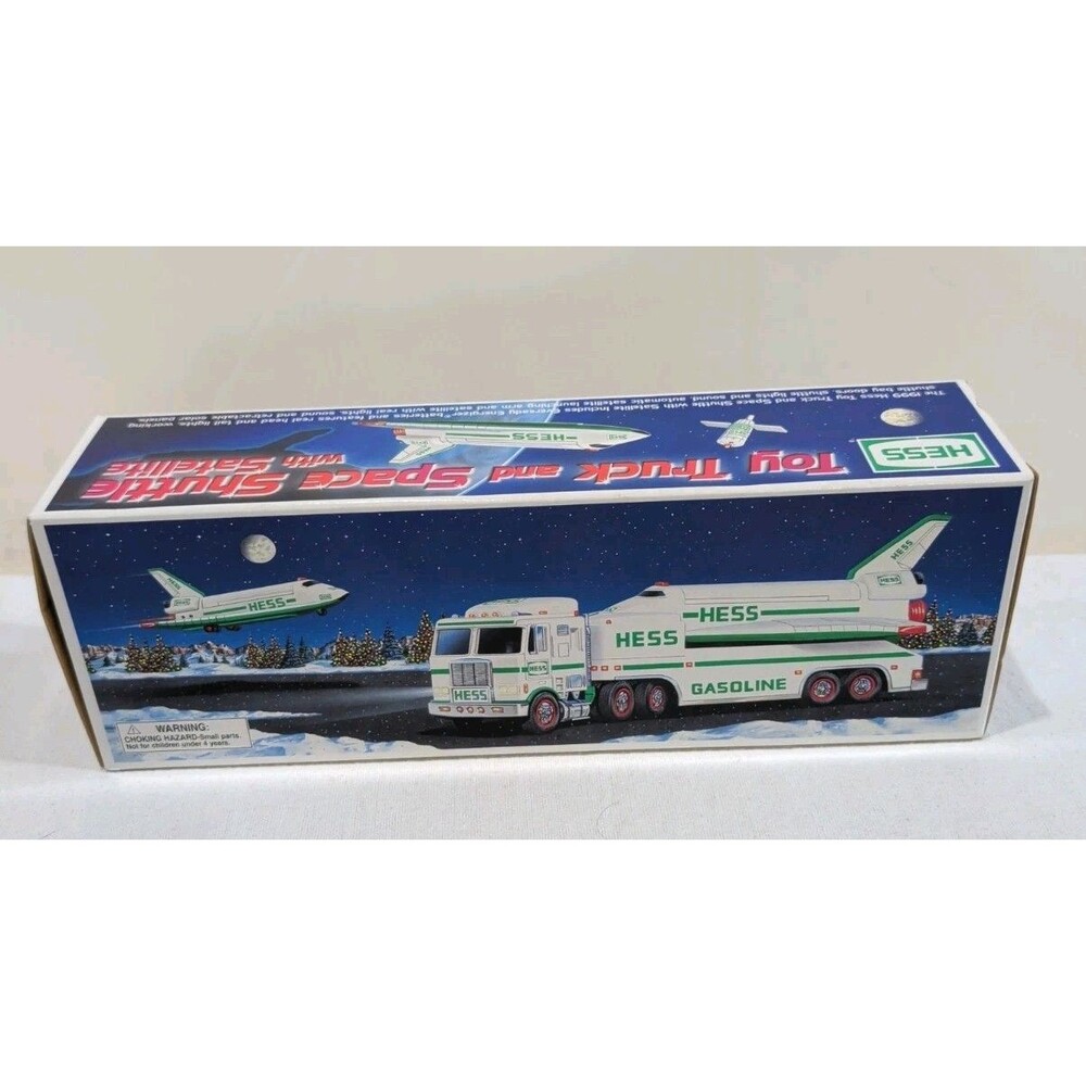 Hess 1999 Toy Truck and Space Shuttle With Satellite - New in Box!